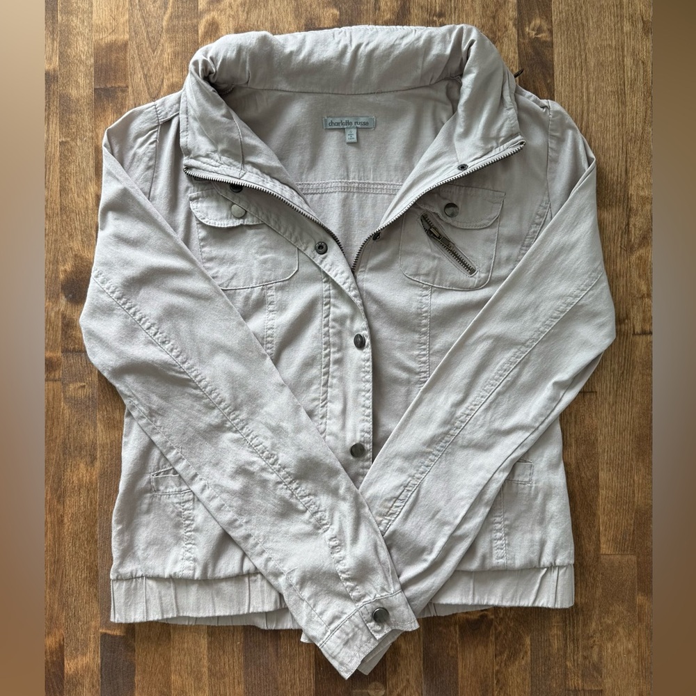 Charlotte Russe Lightweight Utility Jacket S